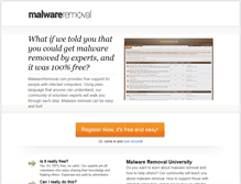 Tablet Screenshot of malwareremoval.com